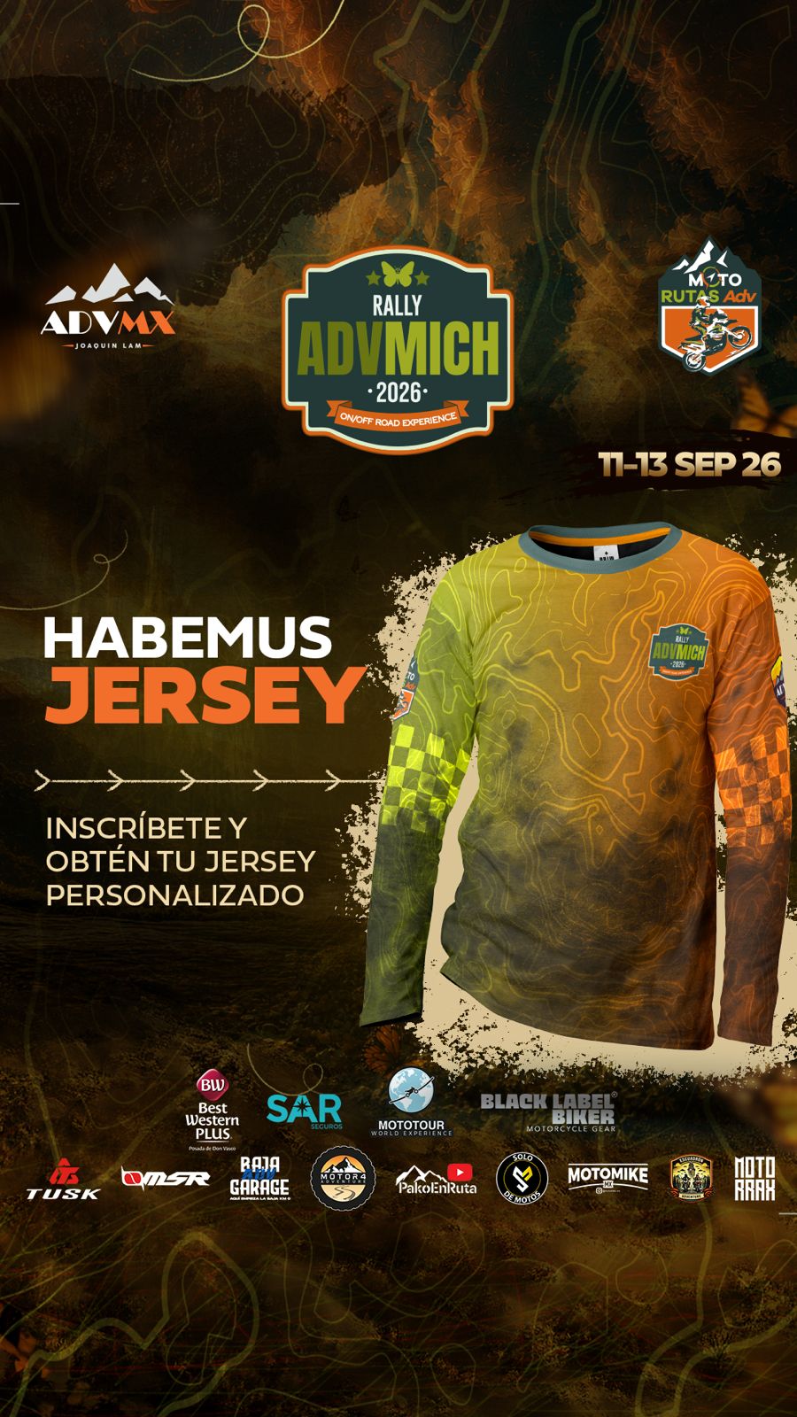 Jersey Adicional Rally ADV Michoacán 2026